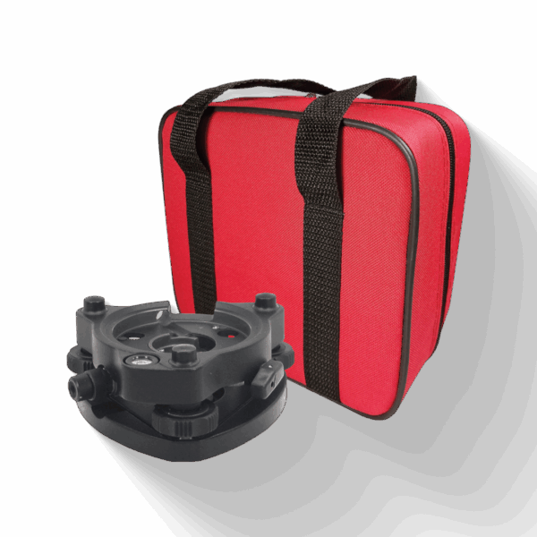 Juilla Swiss-Style Tribrach with Optical Plummet – Black, Includes Padded Soft Case